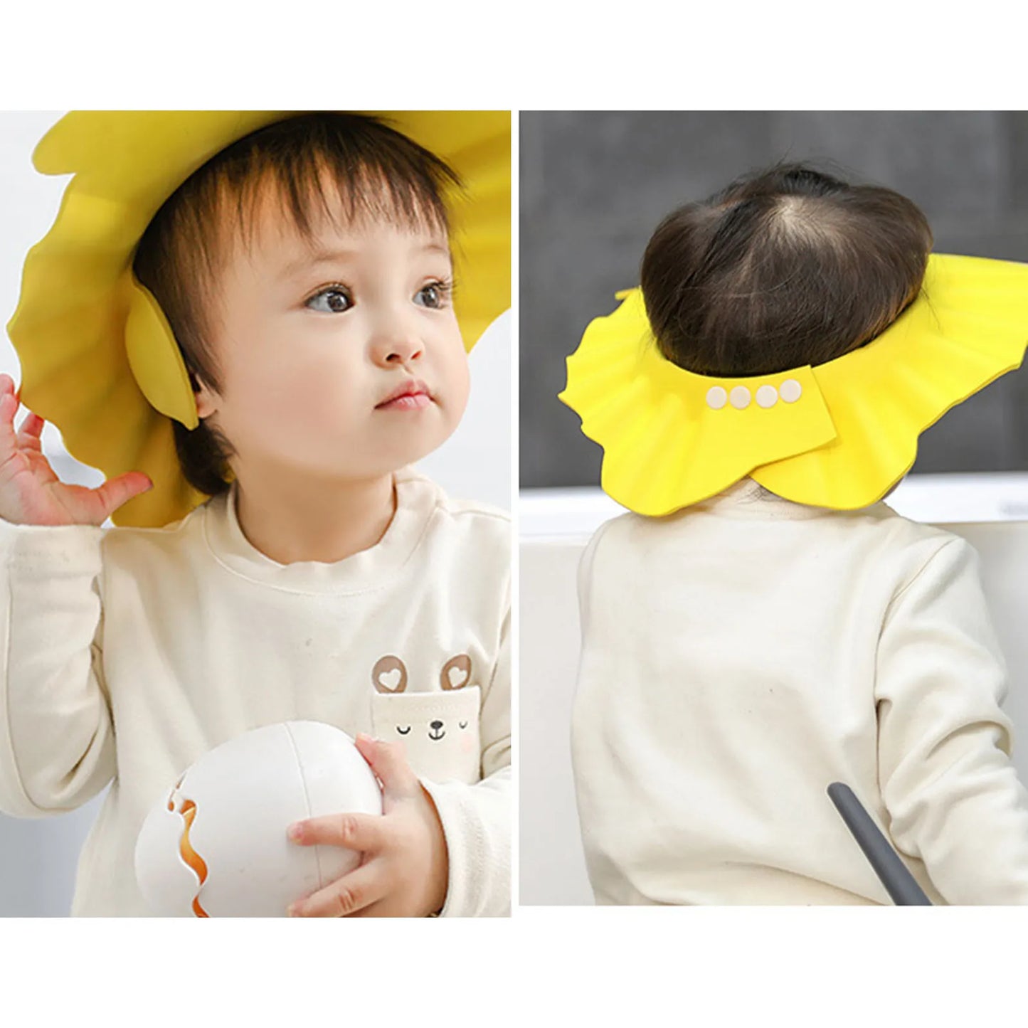 Baby Bathing Cap with Ear Protection