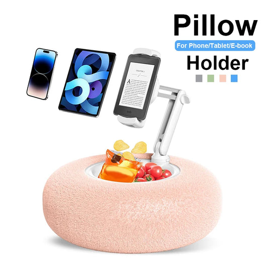 Adjustable Plush Pillow Phone and Tablet Stand
